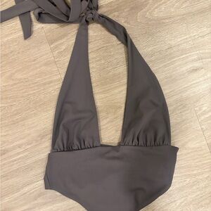 Edikted Charcoal Halter Crop Top